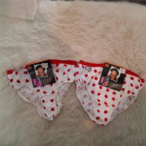 EJ Gitano nwt vintage girls panties size 12 polka dot hearts 2 pair